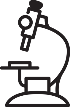 Hospital Microscope Sticker Svg Vector, Free Vectors File